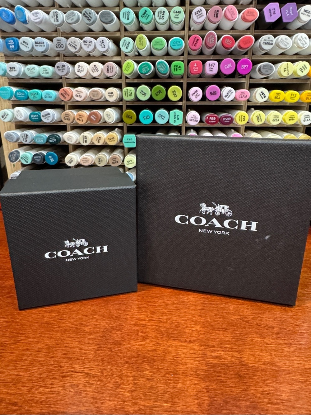 Coach Black Branded Gift Boxes Set